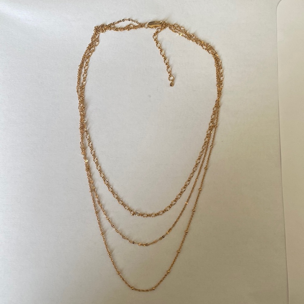 Three tier gold choker